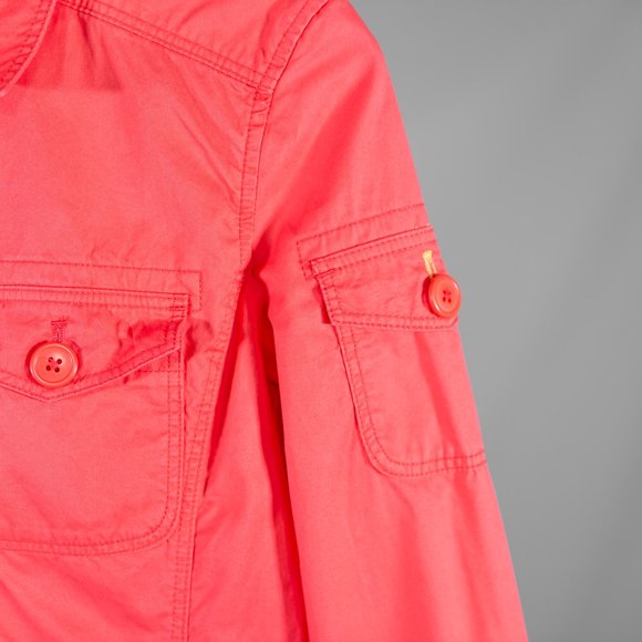 J. Crew Women's Peach Jacket Casual Designer Spring Outdoor Hiking Long Sleeve S - Picture 9 of 11